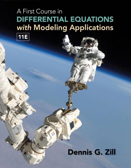 A First Course in Differential Equations With Modeling Applications (Mindtap