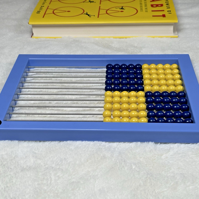 RightStart Math AL Abacus Blue & Yellow Beads Homeschool Manipulative gallery