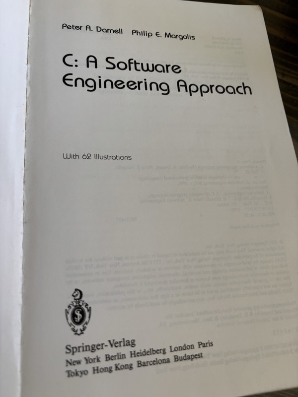 C A Software Engineering Approach by Margolis Darnell ANSI Vintage 1991 FreeShip gallery