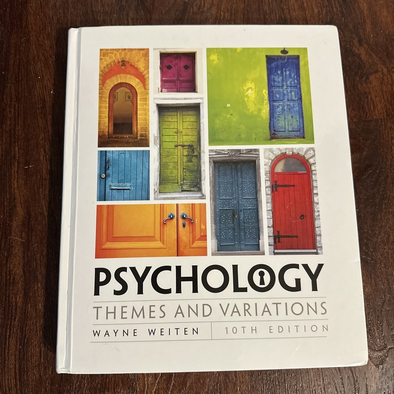 Mindtap Course List Ser.: Psychology : Themes and Variations by Wayne Weiten…