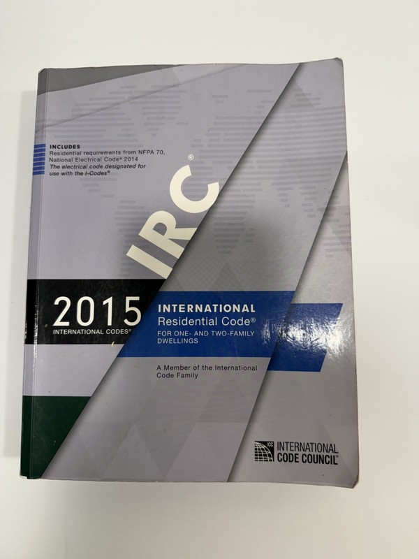 IRC 2015 – International Residential Code Book – International Code Council