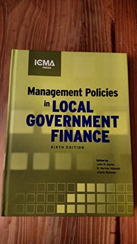 Management Policies in Local Government Financ…, Icma