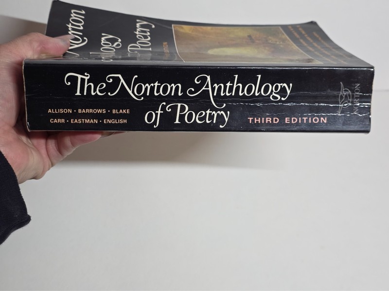 Vintage 1983 The Norton Anthology of Poetry, Third Edition softcover, great cond gallery