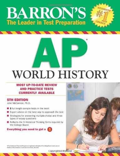 Barron’s AP World History – Paperback, by McCannon Ph.D. John – Very Good
