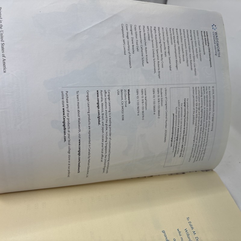 Understanding Child Development Rosalind Charlesworth 9th Edition Textbook gallery