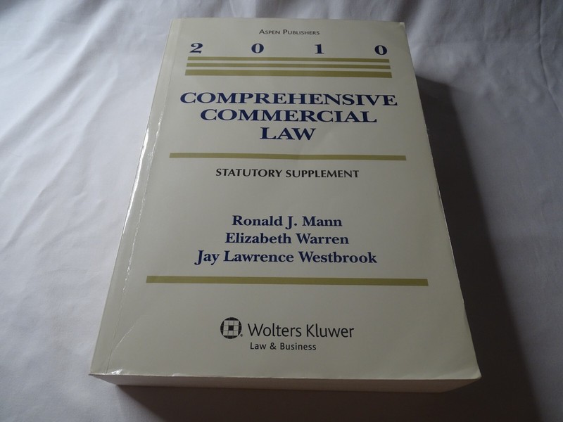 Comprehensive Commercial Law: 2010 Statutory Supplement Ronald J. Mann Very Good