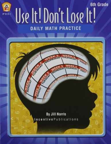 Daily Math Practice 6th Grade: – Paperback, by Norris Jill; Grayson – Acceptable