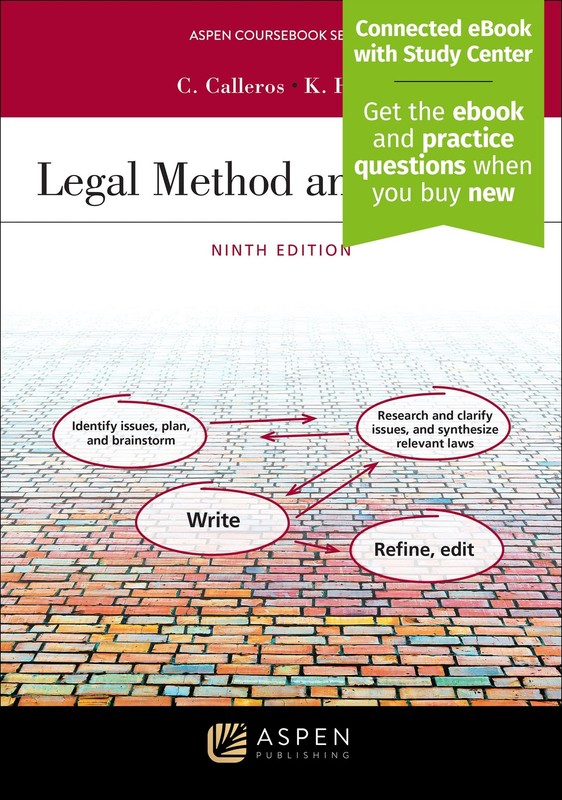 LEGAL METHOD AND WRITING I (ASPEN COURSEBOOK SERIES) BY Y.w. Holst PAPERBACK