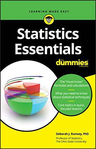 Statistics Essentials For Dummies – Paperback By Rumsey, Deborah J. – VERY GOOD