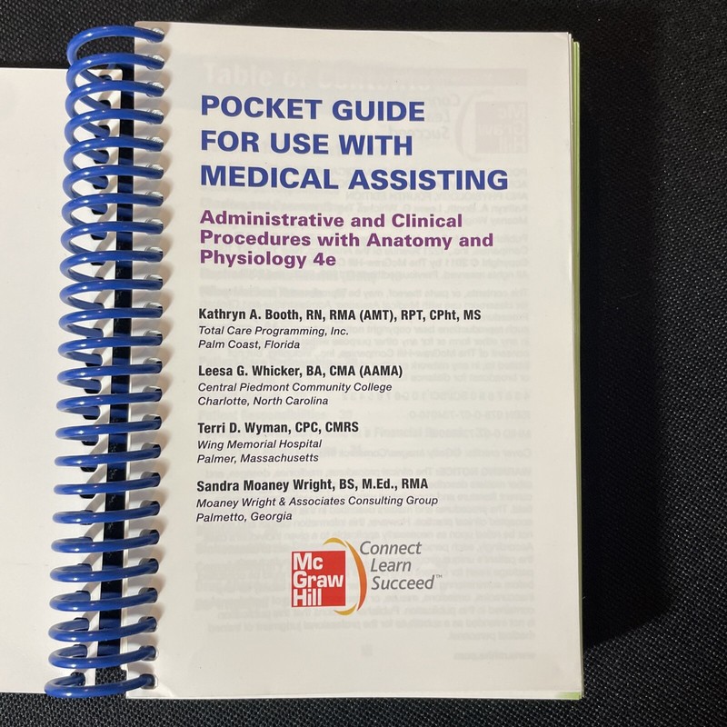 Pocket Guide For Use With Medical Assisting : Administrative And Clinical Book gallery