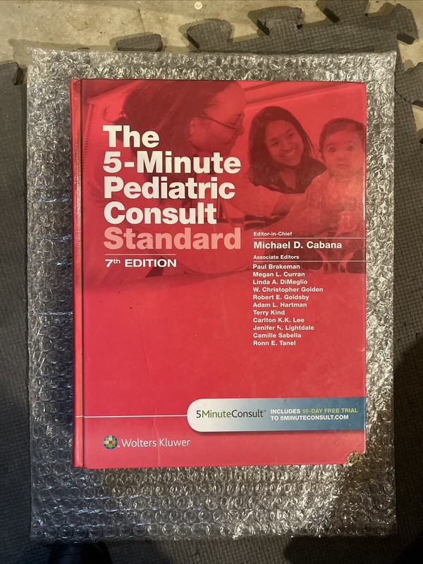 THE 5-MINUTE PEDIATRIC CONSULT STANDARD 7th Edition By Michael D. Cabana
