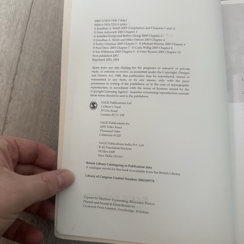 Qualitative Psychology Practical Guide To Research Methods Jonathan A Smith gallery