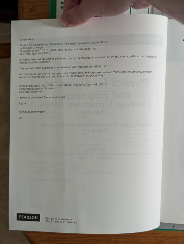 Physics for Scientists and Engineers, PSU PHYS 211, Like New, Barely Used gallery