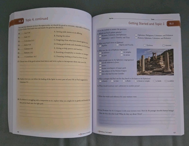 Summit Walking In Truth Christianity In Action 8 Student Text -8th Grade Bible gallery
