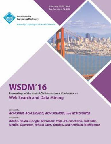 WSDM 16 9th ACM International Conference on Web Search and Data Mining, Brand…