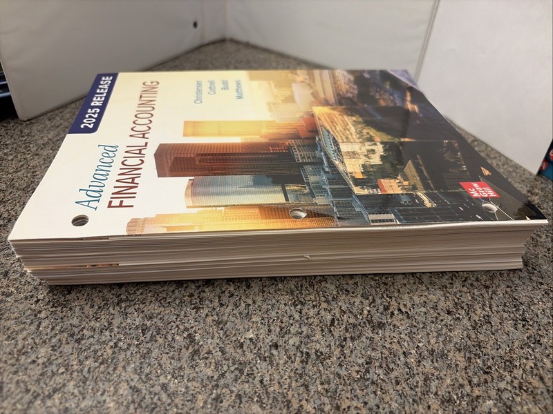 Advanced Financial Accounting: 2025 Release by Christensen et al (Loose-Leaf) gallery