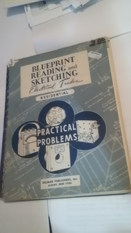 blueprint reading and sketching book electrical trades RESIDENTIAL del mar 1954