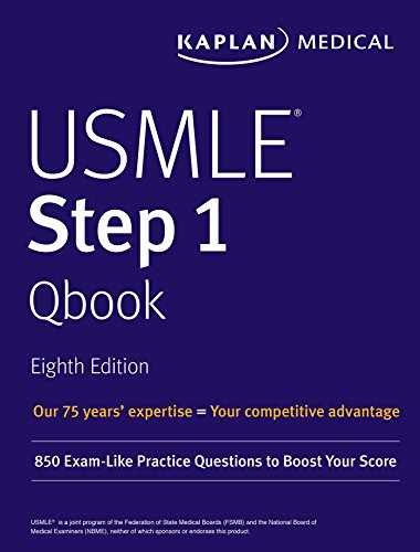 USMLE Step 1 Qbook: 850 Exam-Like – Paperback, by Kaplan Medical – Acceptable