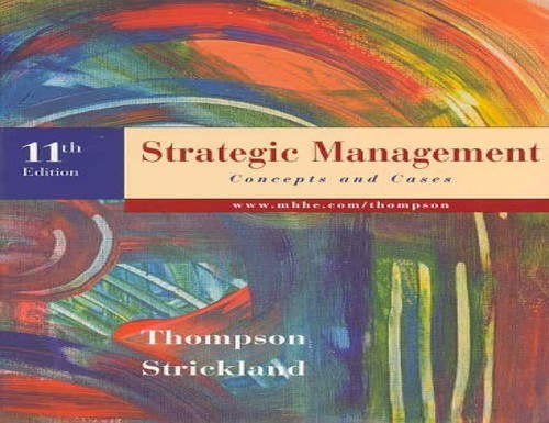 Strategic Management: Concepts and …, Thompson Jr., A