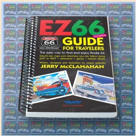 ROUTE 66 EZ 66 GUIDE for TRAVELERS NEW 6th Edition 2026 Map Book and Directions