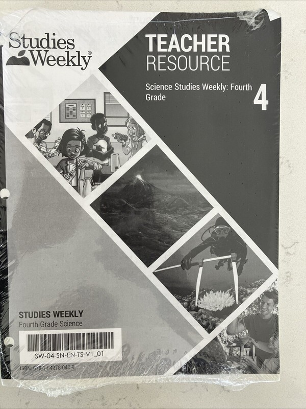 Studies Weekly Grade 4th Science Teacher’s Resource Booklet Pages New