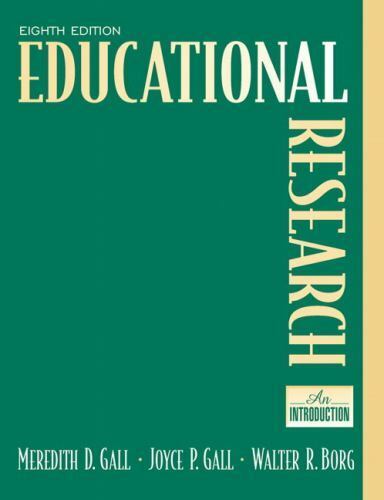 Educational Research : An Introduction 8th Edition