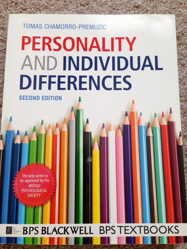 Personality and Individual Differences – paperback Chamorro-Premuzic, Tomas