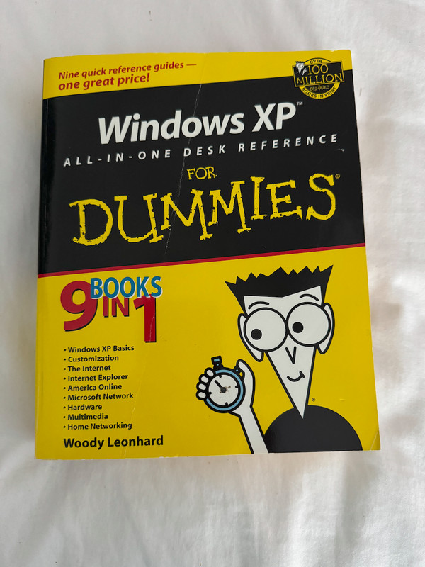 Windows XP All-in-One Desk Reference For Dummies – Paperback – Mint