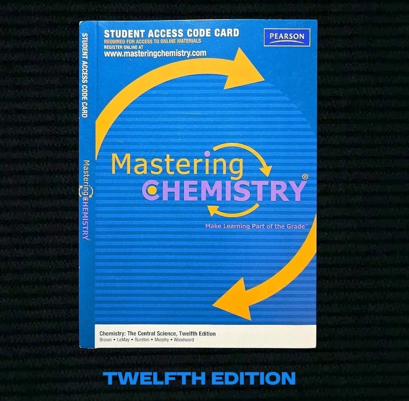 Mastering Chemistry 12th Ed Student Access Code + eText – Pearson (New / Sealed)