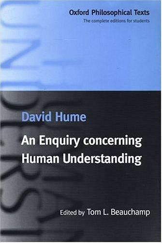 DAVID HUME An Enquiry concerning Human Understanding Oxford Philosophical USED