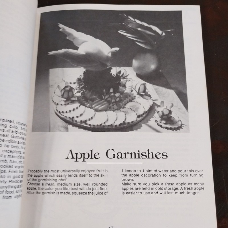 The Fine Art of Garnishing - Jerry Crowley Vintage Signed book of Garnishing gallery