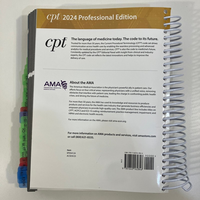 CPT 2024 Professional Edition from AMA American Medical Association 2023 SB gallery