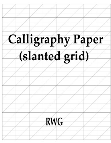 Rwg Calligraphy Paper (slanted grid) (Paperback) (UK IMPORT)