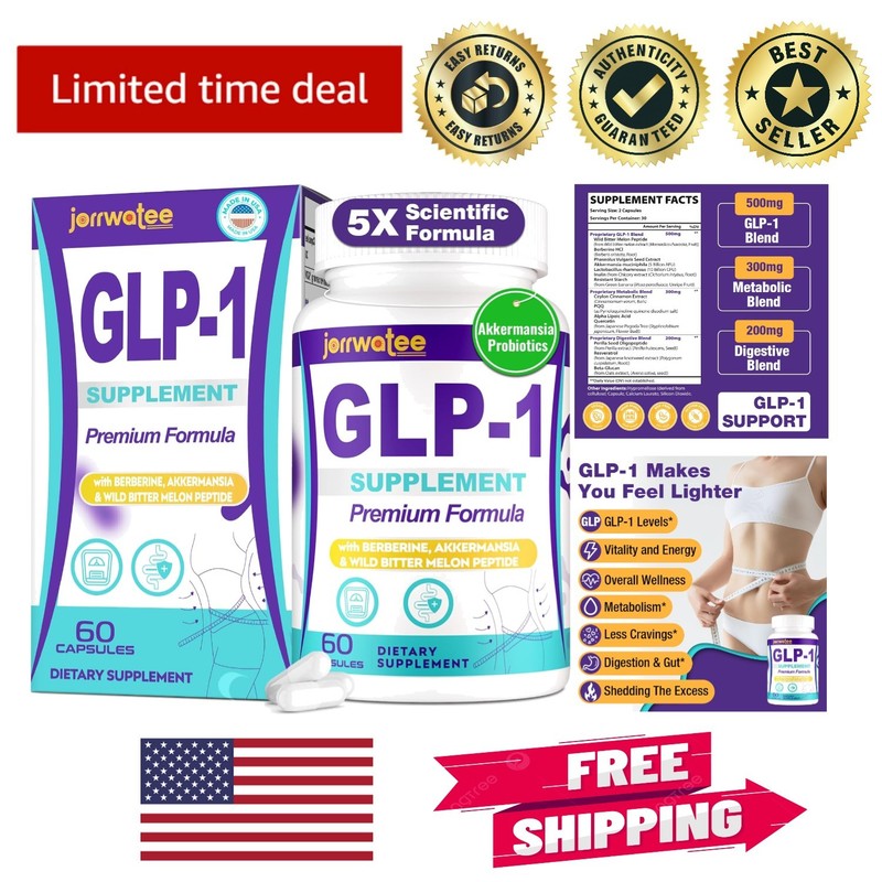 Science-Backed GLP-1 Supplement for Men & Women – 60 Fast-Absorbing Capsules
