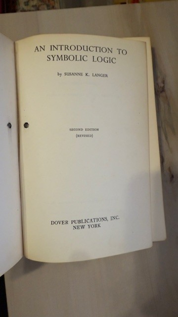 An Introduction to Symbolic Logic by Susanne Langer Second Revised Edition 1953 gallery