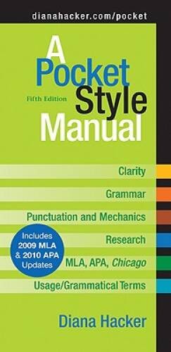 A Pocket Style Manual, Fifth Edition – Spiral-bound By Hacker, Diana – GOOD