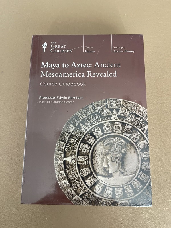 The Great Courses 8 CD + Book Maya to Aztec: Ancient Mesoamerica Revealed – NEW