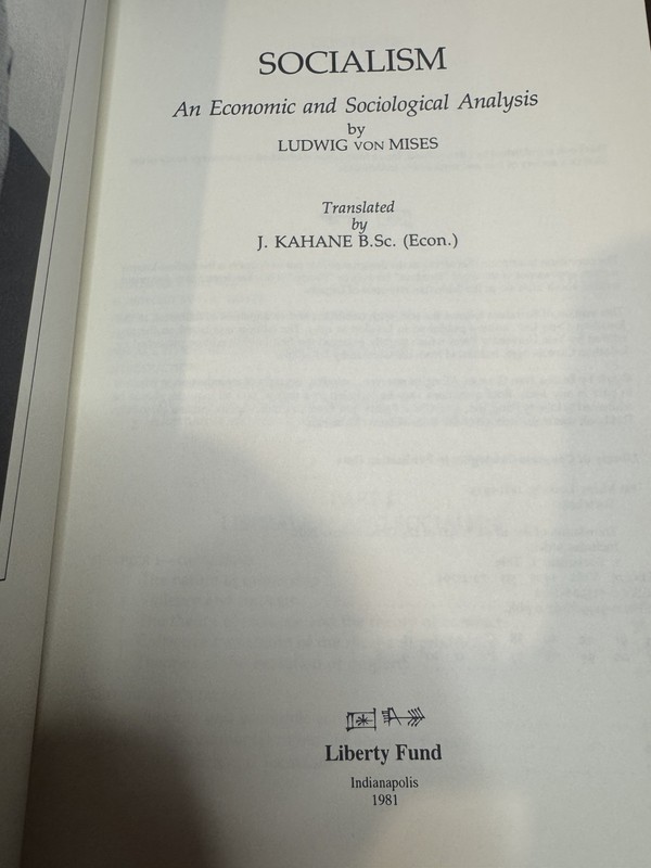 Socialism: An Economic and Sociological Analysis by Ludwig Von Mises: Used gallery