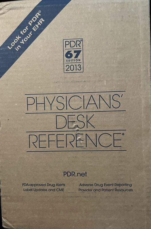 Physicians’ Desk Reference 67th Edition 2013 Hardcover PDR