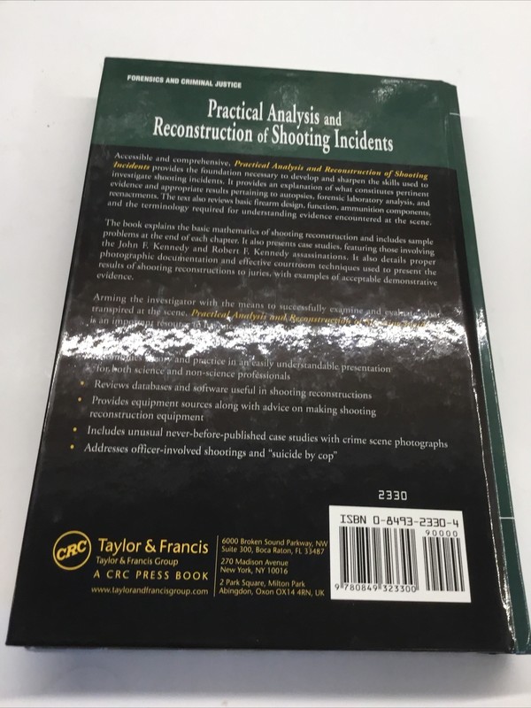 Practical Analysis And Reconstruction Of Shooting Incidents Hueske 2006 HB New gallery