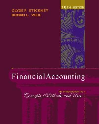 Financial Accounting: An Introduction to Concepts, Methods, and Uses – GOOD