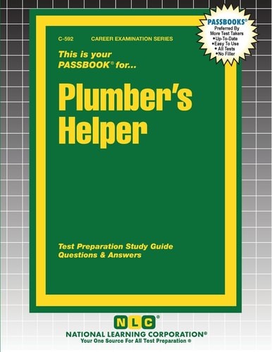 Plumber’s Helper (Career Examination), , Excellent Book