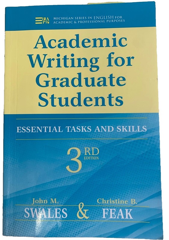 Academic Writing For Graduate Students