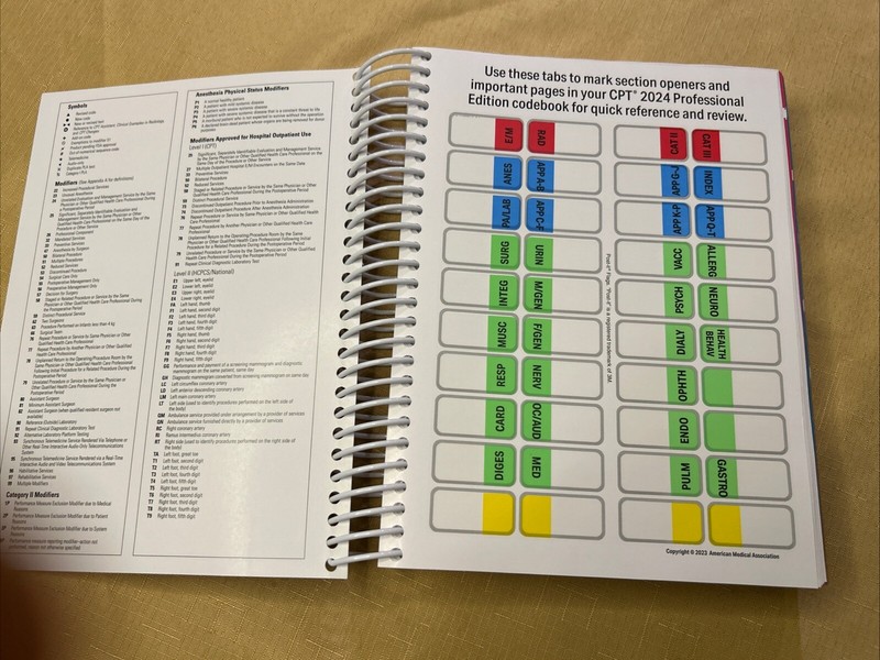 CPT 2024 Professional Edition by American Medical Association: -Great Condition- gallery