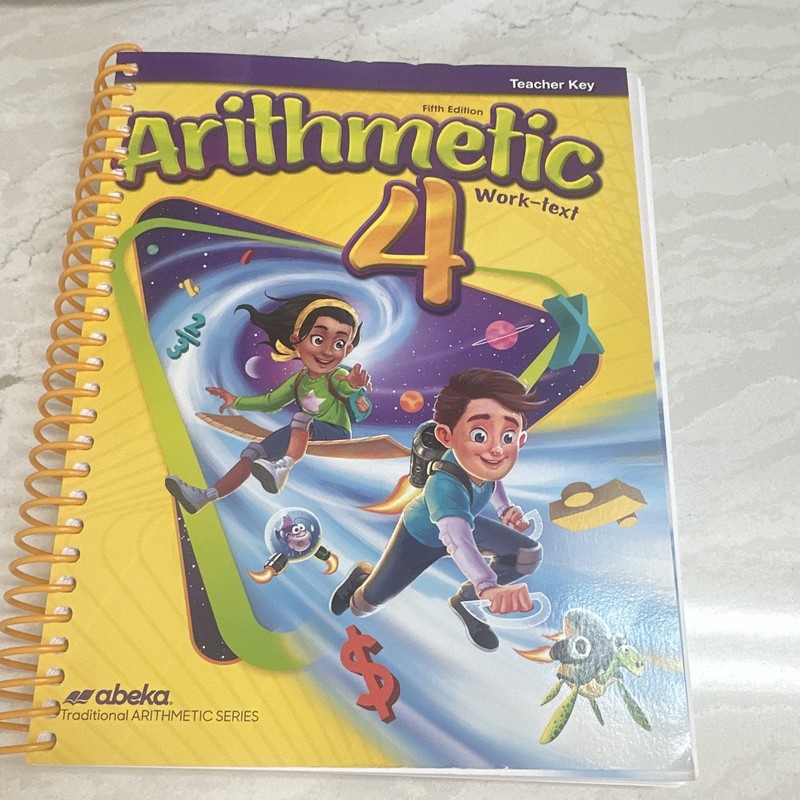 Abeka Arithmetic 4 Work-text Teacher Key Answer Key 5th Ed Spiral Series