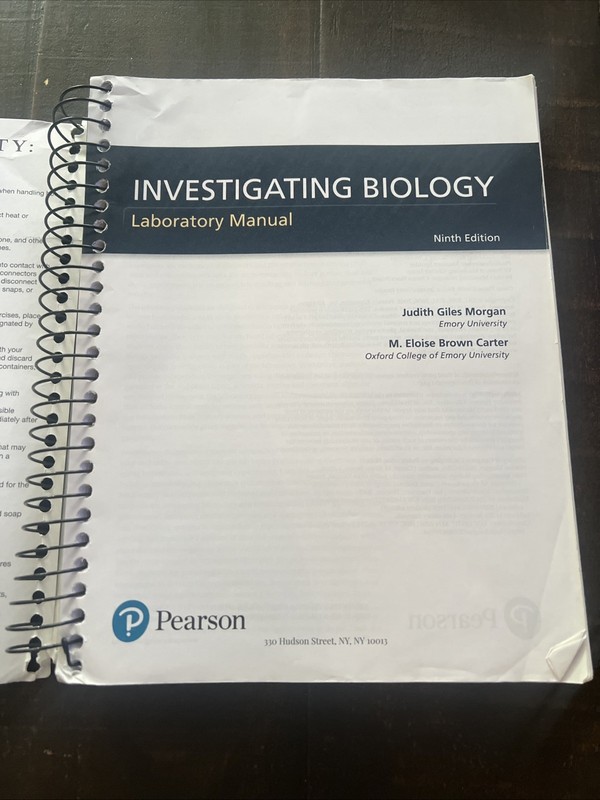 Investigating Biology Laboratory Manual (9th Edition) Instructors Edition gallery
