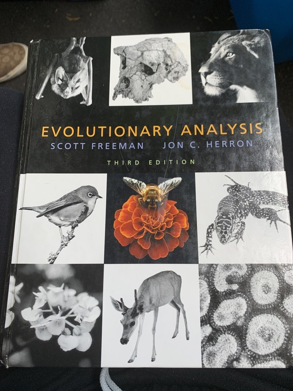 Evolutionary Analysis by Scott Freeman and Jon C. Herron 3rd Ed 2004, Hardcover