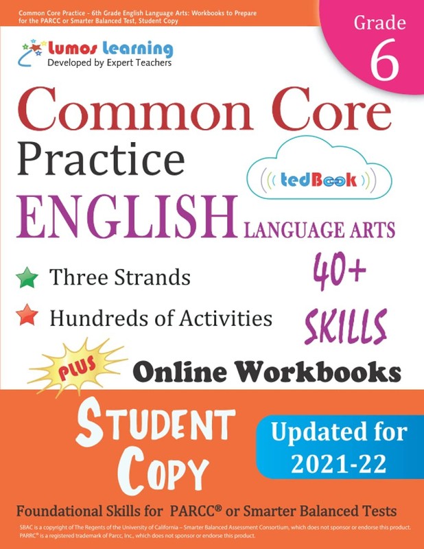 Common Core Practice – 6th Grade English Language Arts: Workbooks to Prepare…