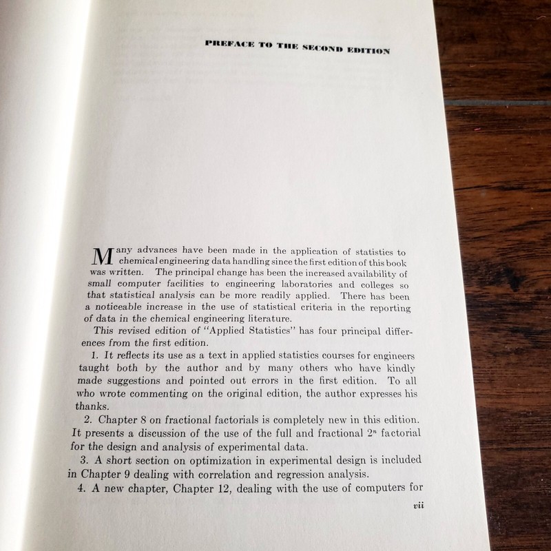 Applied Statistics for Engineers 2nd Edition Hardcover 1969 McGraw-Hill gallery