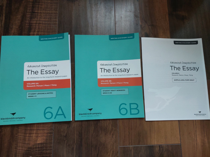 Blackbird & Company Advanced Composition 6A, 6B, and Sample Essay Very Good 2023